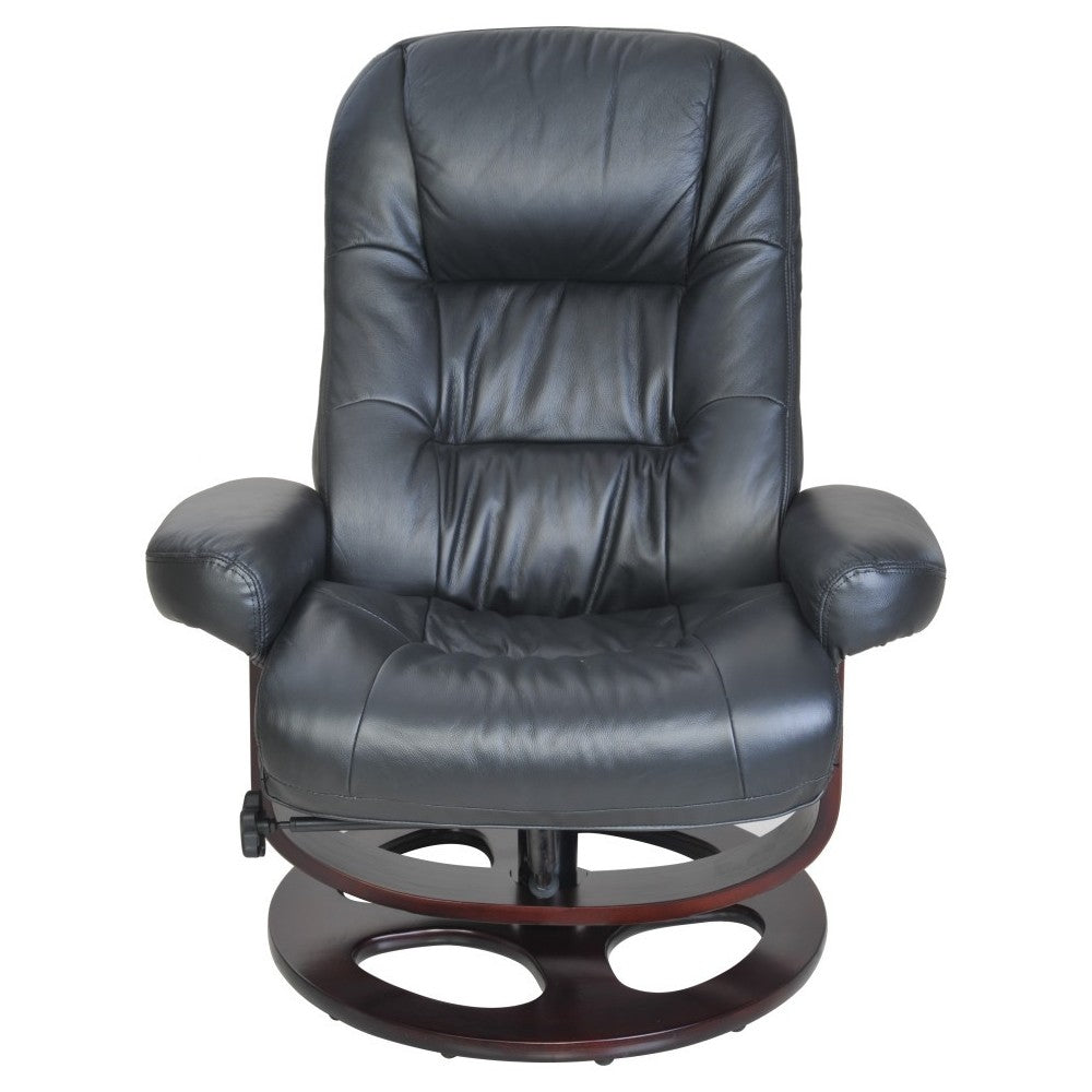 15-8021 Jacque Swivel Pedestal Recliner, Hilton Black