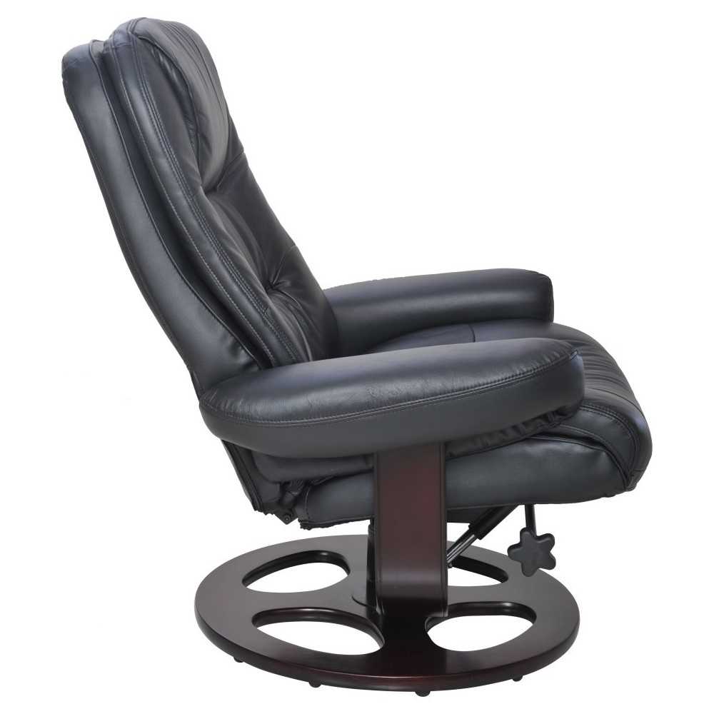 15-8021 Jacque Swivel Pedestal Recliner, Hilton Black
