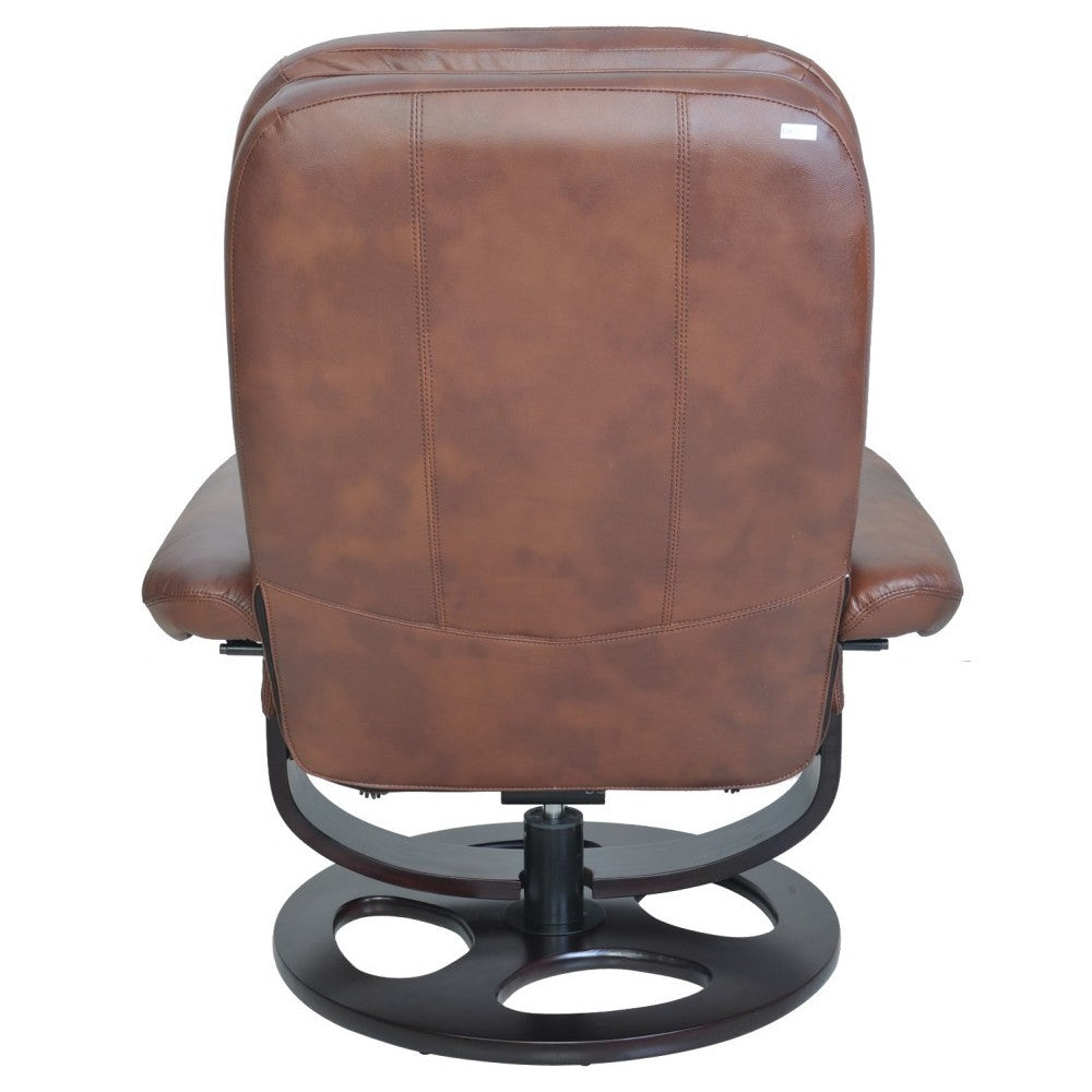 15-8021 Jacque Swivel Pedestal Recliner, Hilton Whiskey
