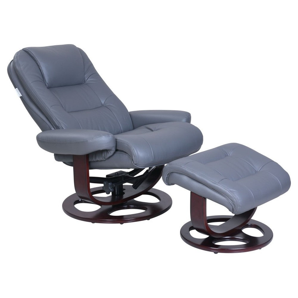 15-8021 Jacque Swivel Pedestal Recliner, Marlene Gray