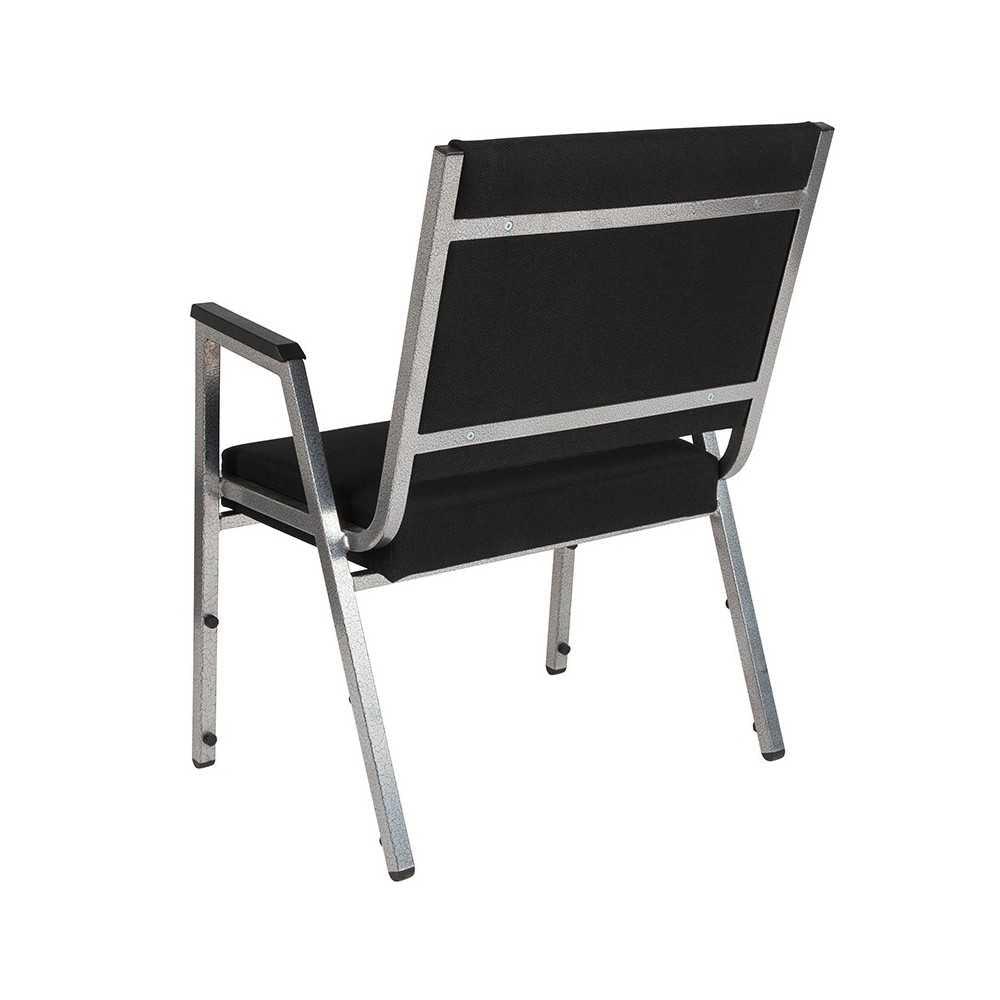 1500 lb. Rated Black Antimicrobial Fabric Bariatric Medical Reception Arm Chair