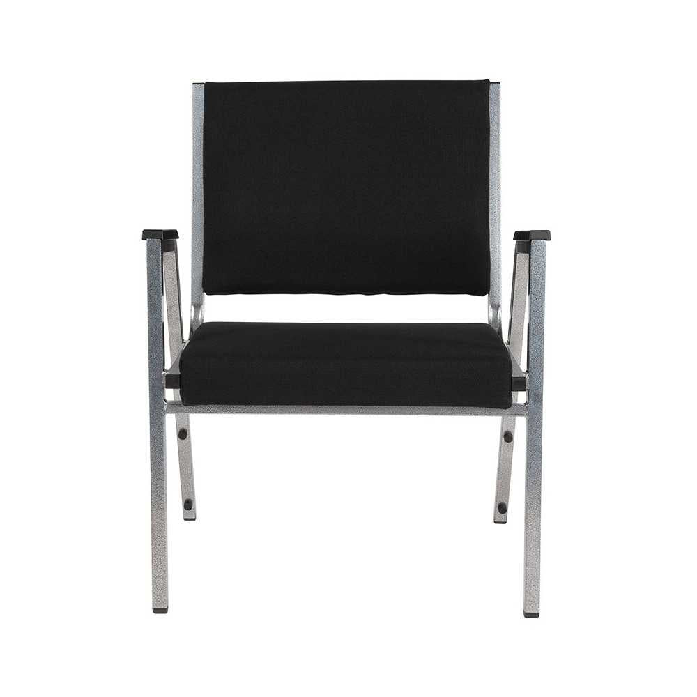 1500 lb. Rated Black Antimicrobial Fabric Bariatric Medical Reception Arm Chair