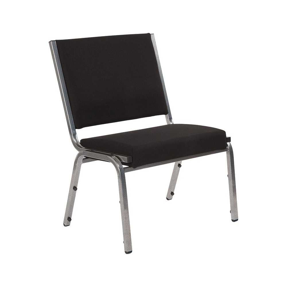 1500 lb. Rated Black Antimicrobial Fabric Bariatric Medical Reception Chair