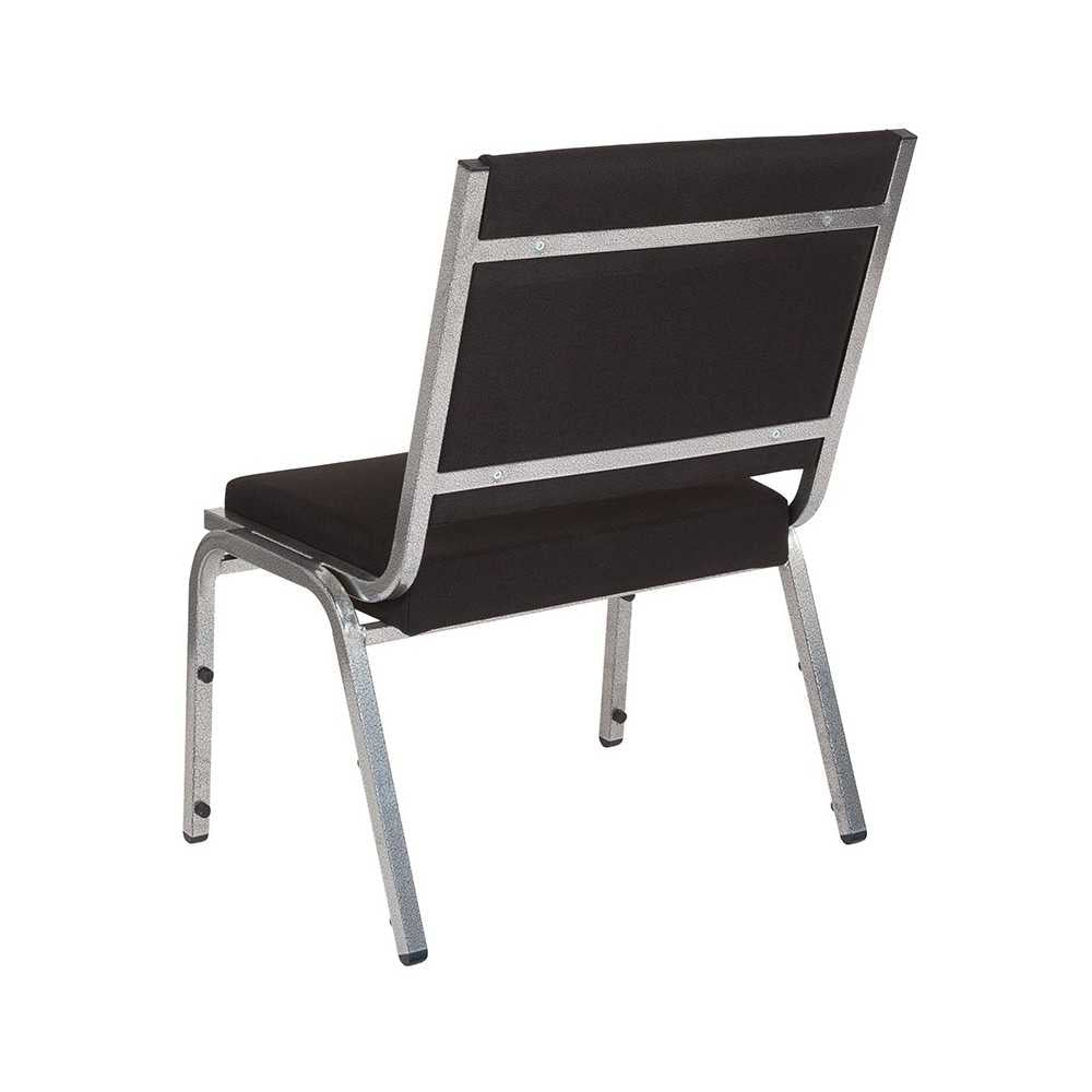 1500 lb. Rated Black Antimicrobial Fabric Bariatric Medical Reception Chair