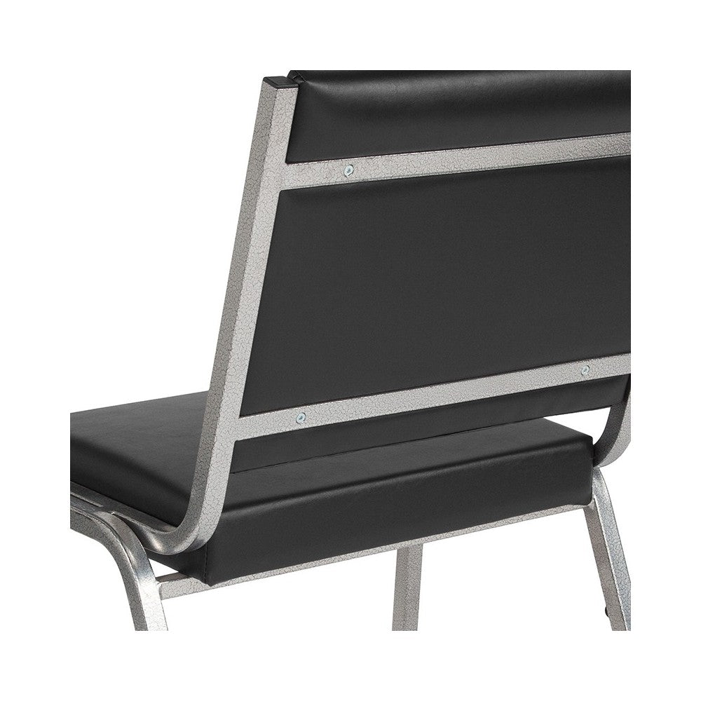 1500 lb. Rated Black Antimicrobial Vinyl Bariatric Medical Reception Chair
