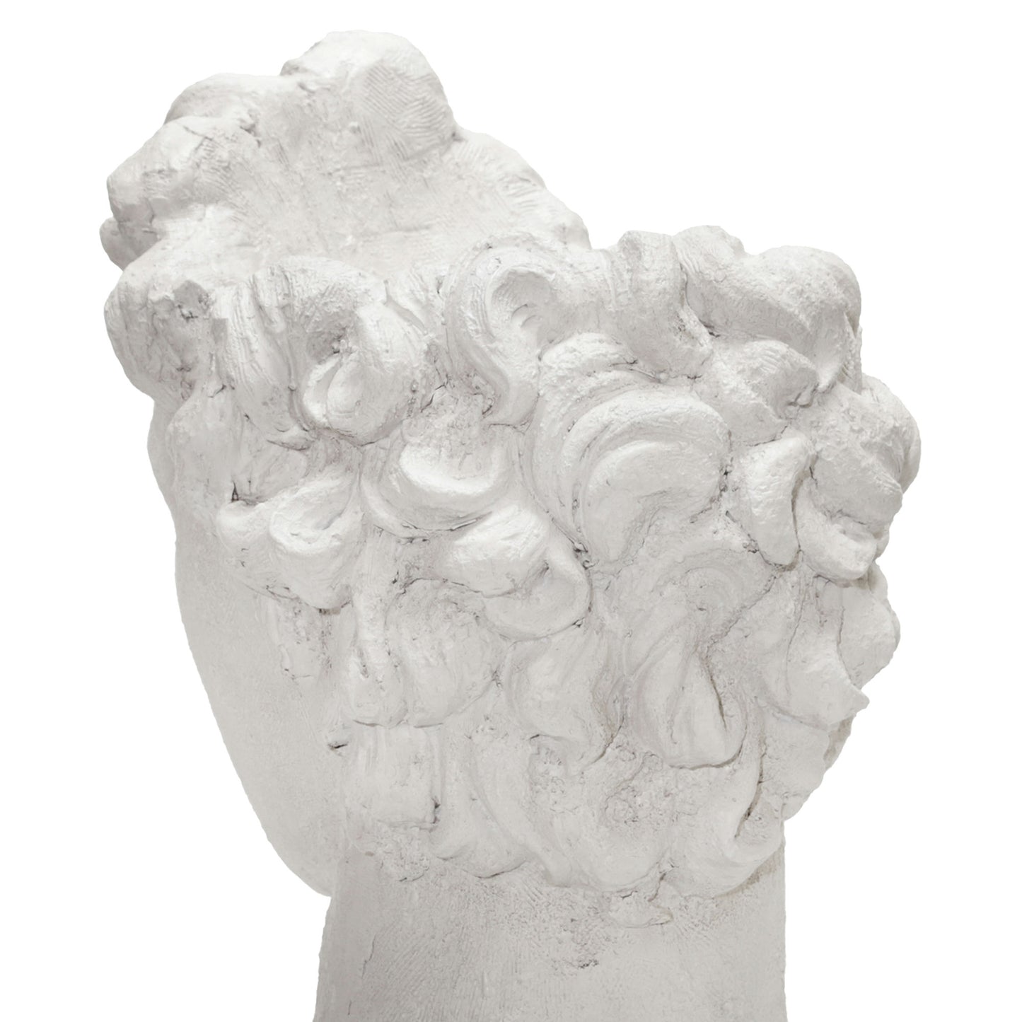 21"h Greek Statue Planter, White