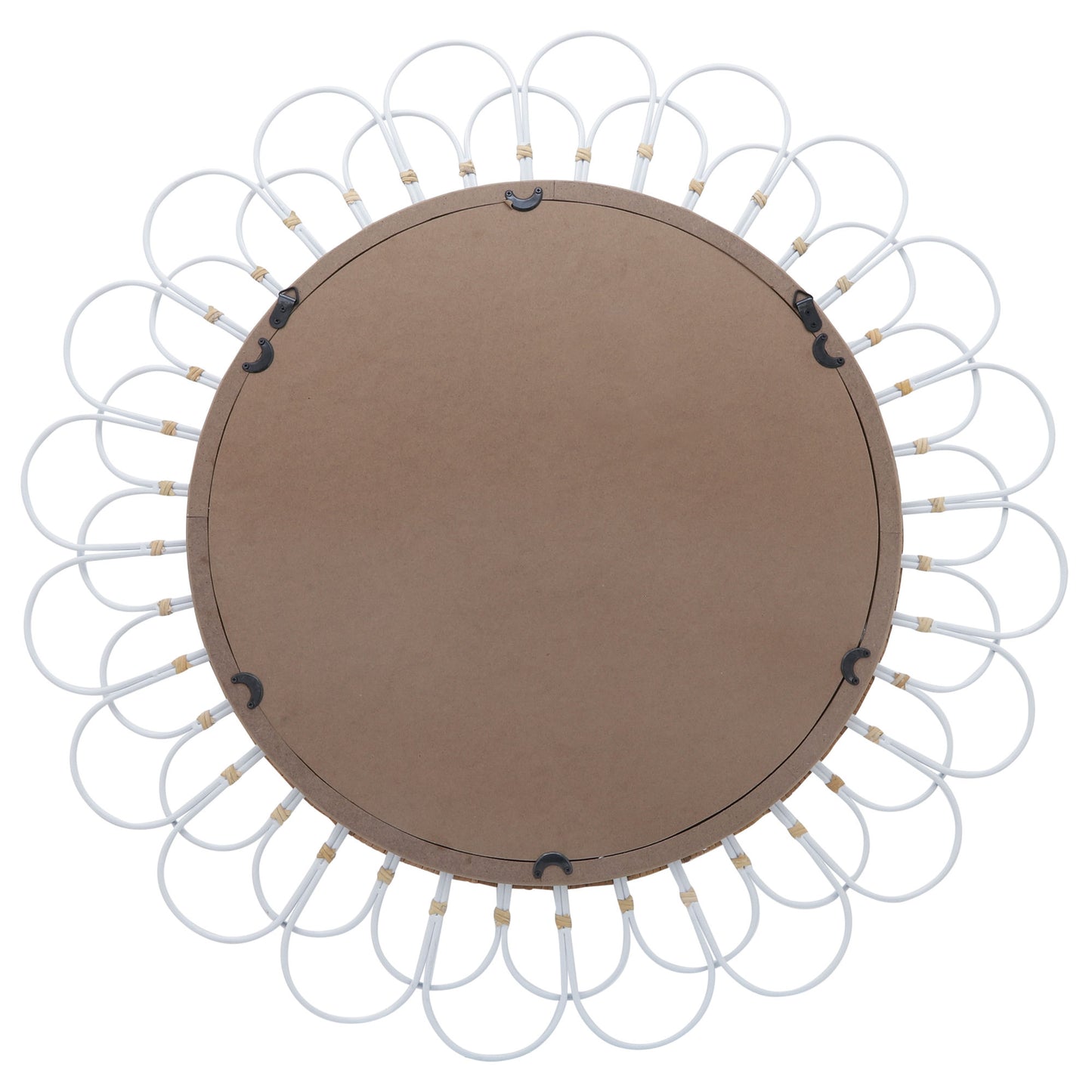 36" Daisy Wall Mirror, White