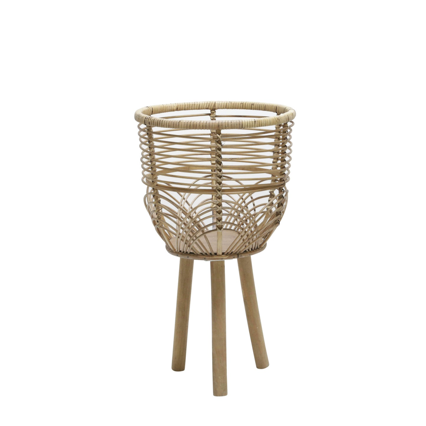 S/2 Wicker Planters 10/12", Natural