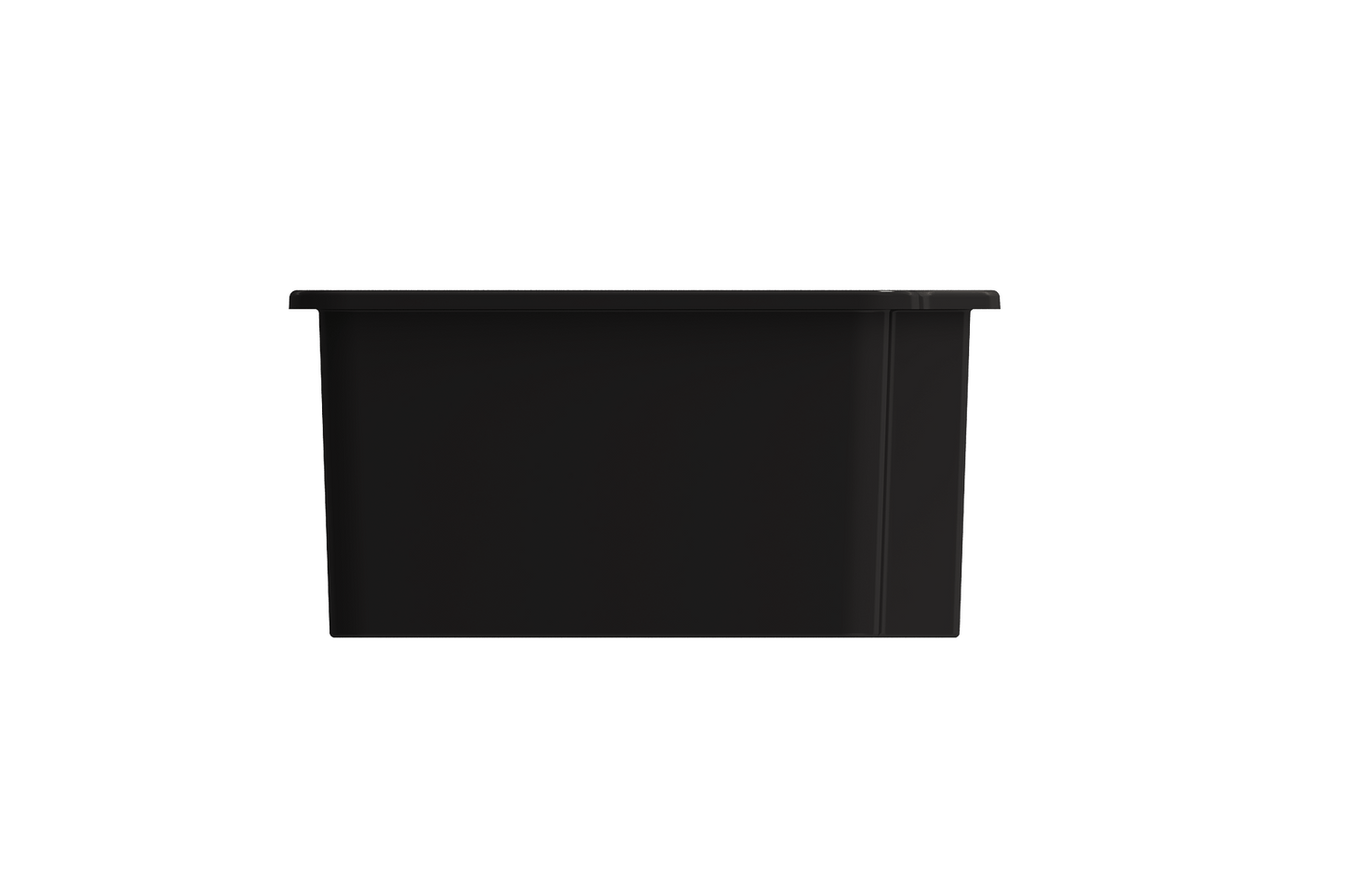 Sotto Dual-Mount Fireclay 33" 60/40 Double Bowl Kitchen Sink in Matte Black