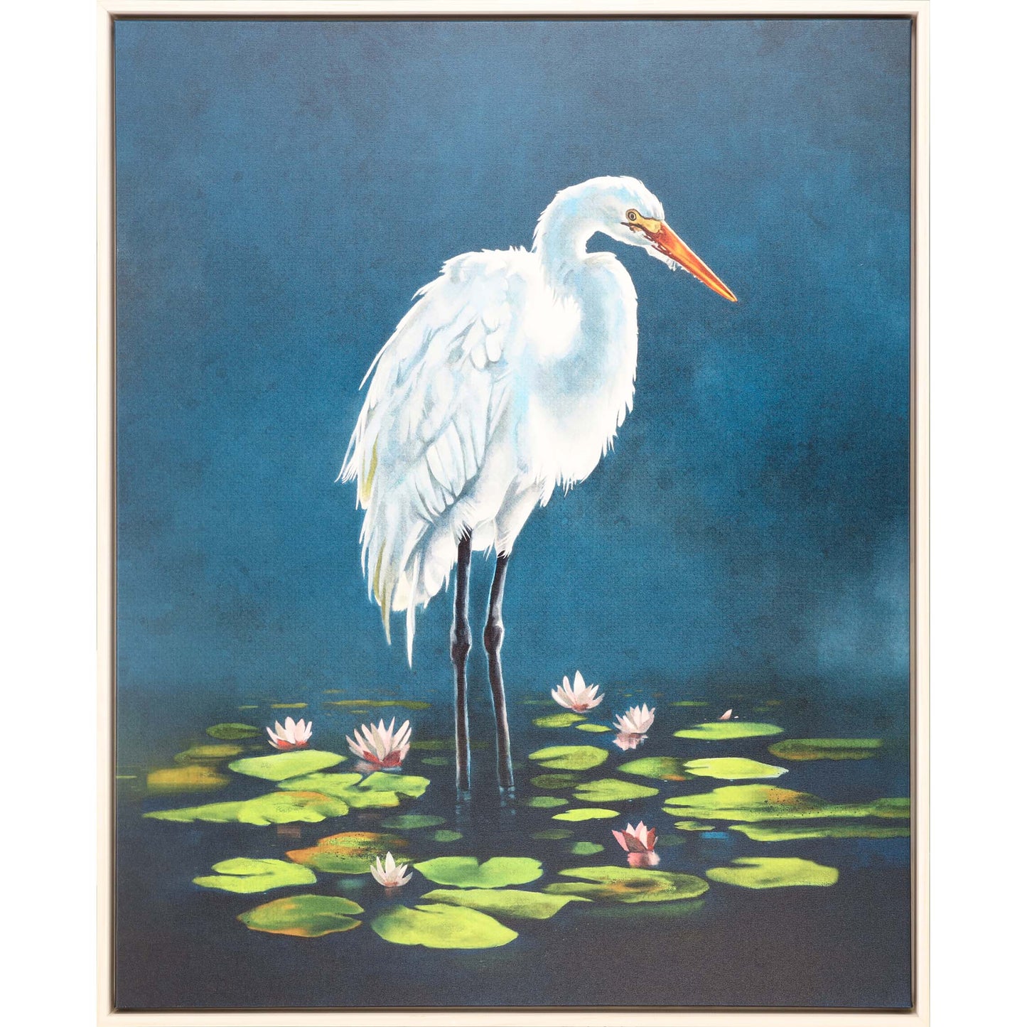 Paragon Egret in Lily Pads