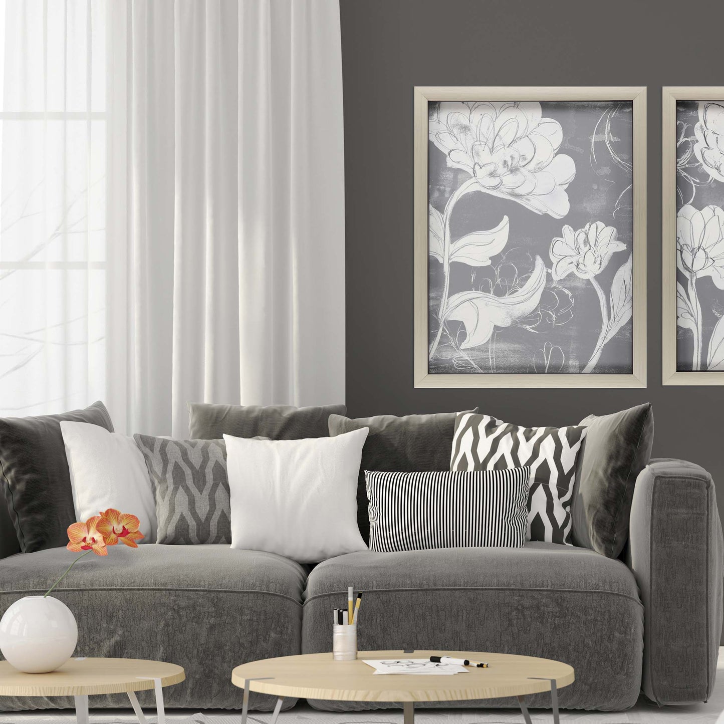 Paragon Grayscale Garden I