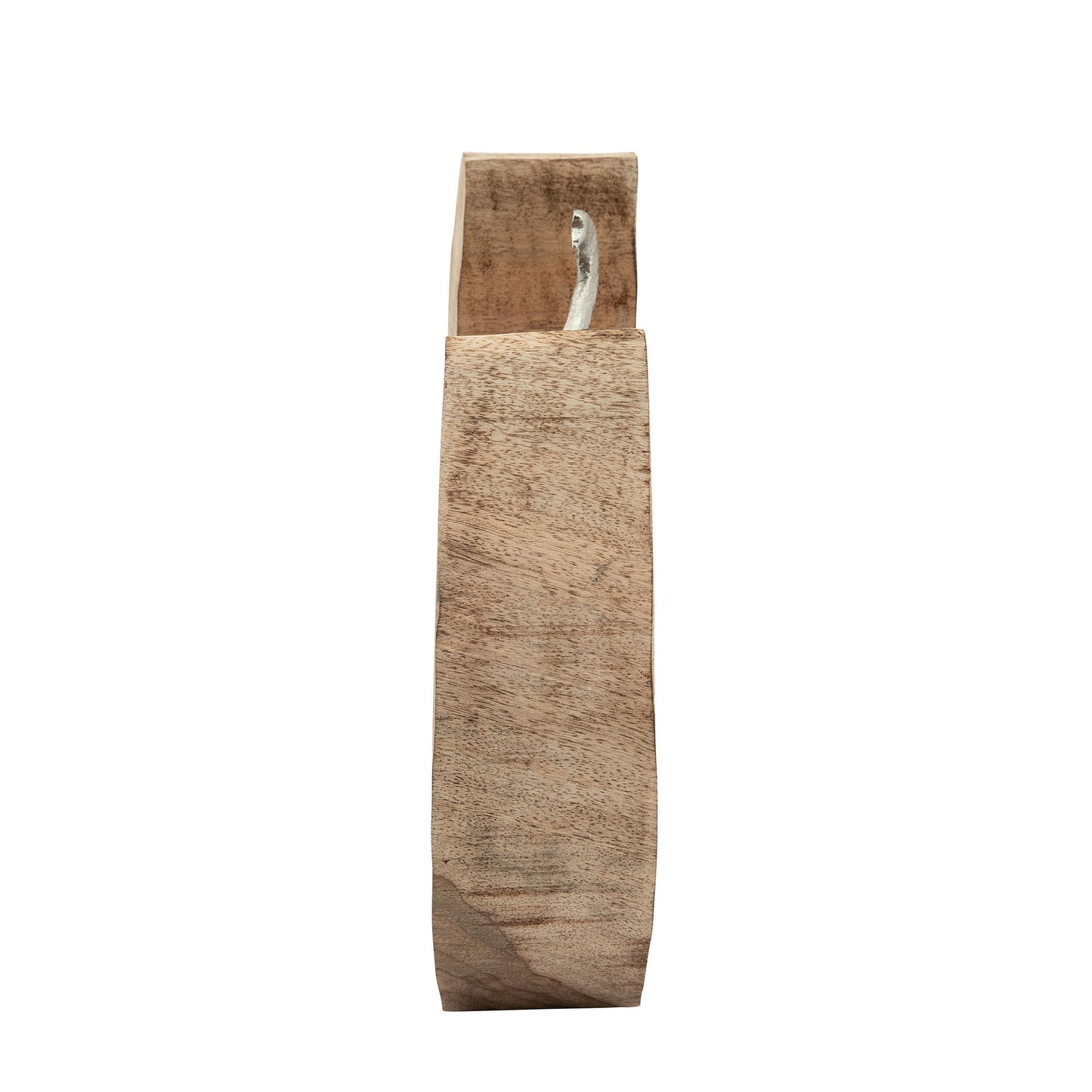 Aluminum Elephant In Mango Wood, Silver/brown