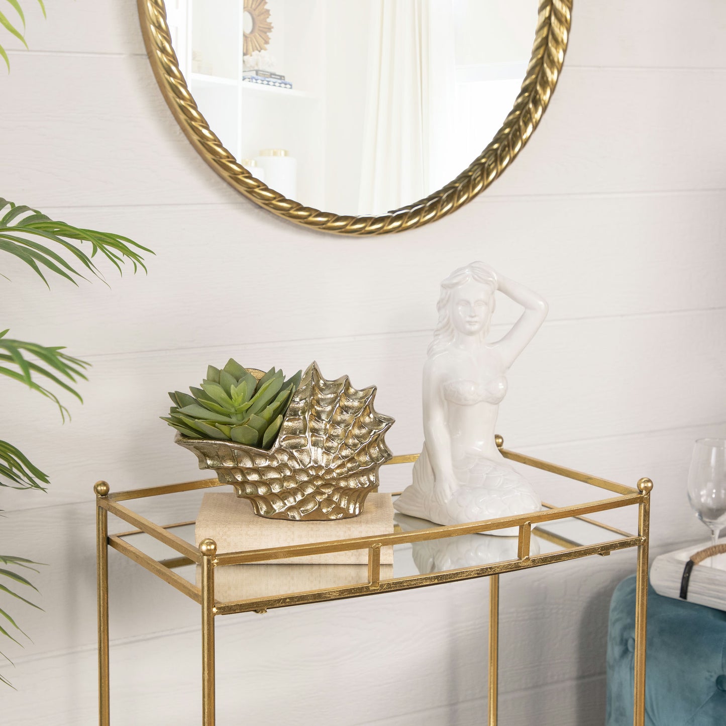 Metal 10" Shell, Gold
