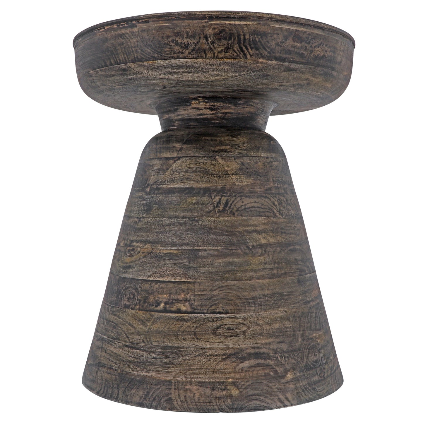 Wood, 19" Side Table, Dk Brown