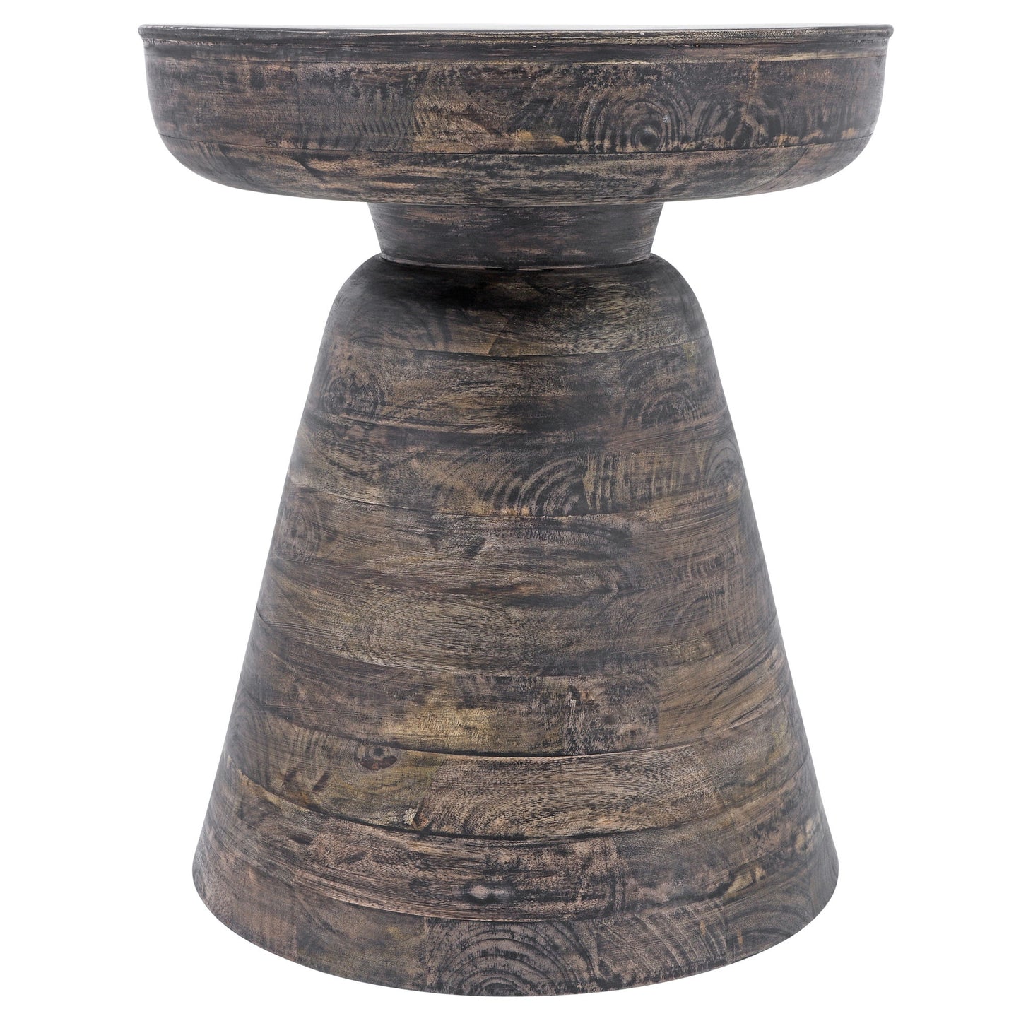 Wood, 19" Side Table, Dk Brown