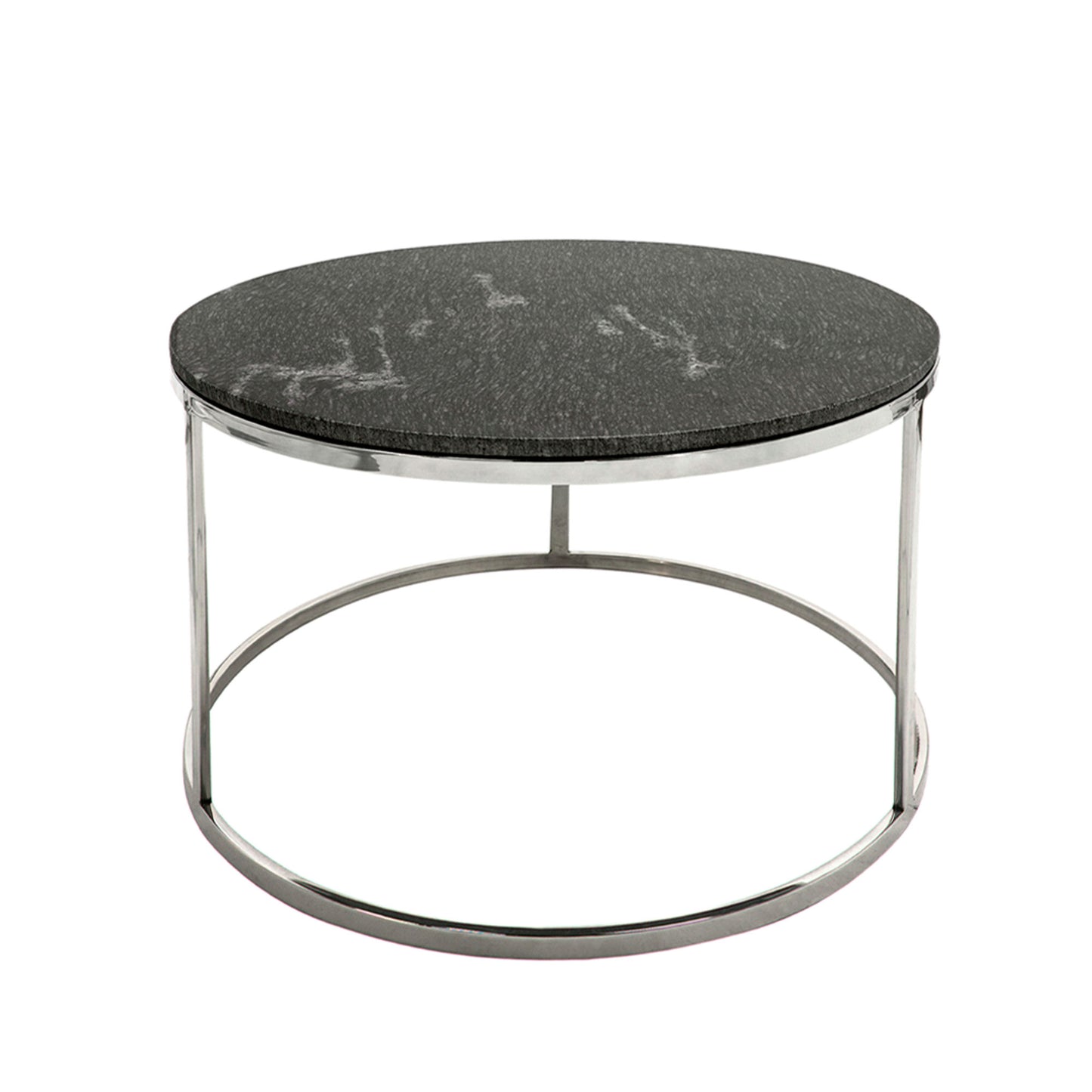 S/2 Metal/marble Coffee Table, Silver