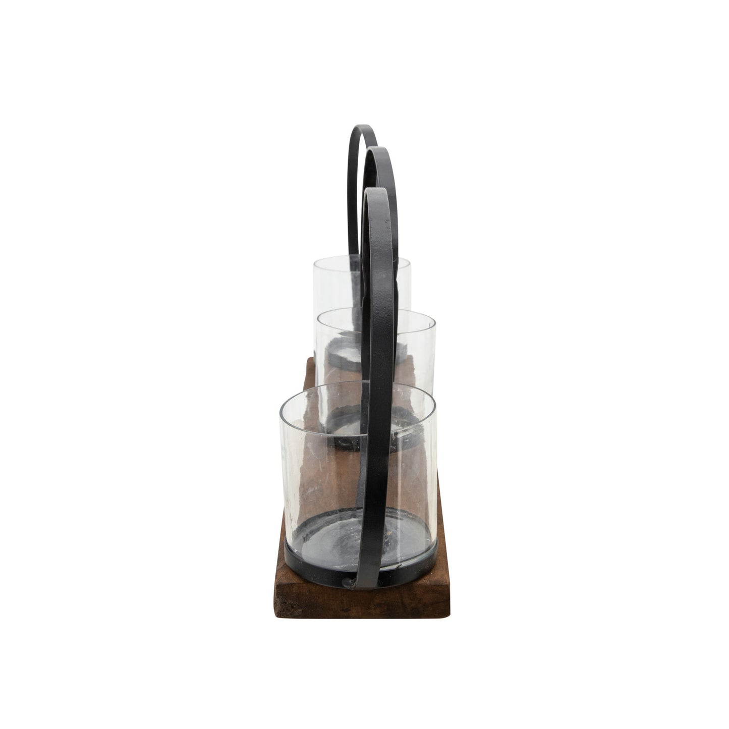 28" 3-candle Holders, Brown