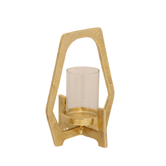10" Metal Hurricane, Gold
