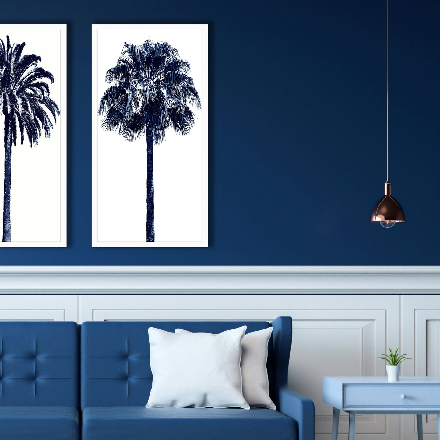 Paragon Palm Tree Blue IV