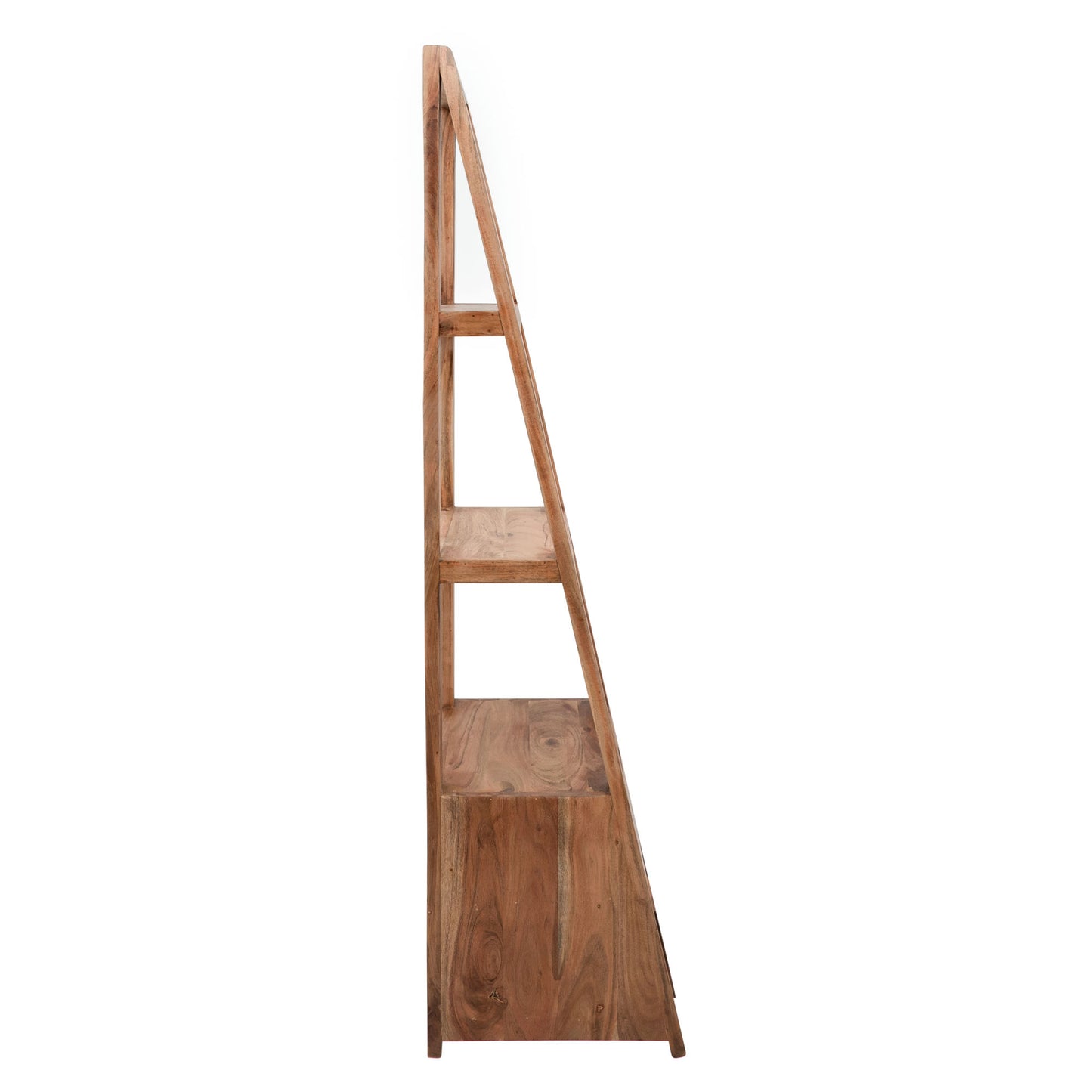 69" Wooden Book Case W/ 2 Drawers, Brown