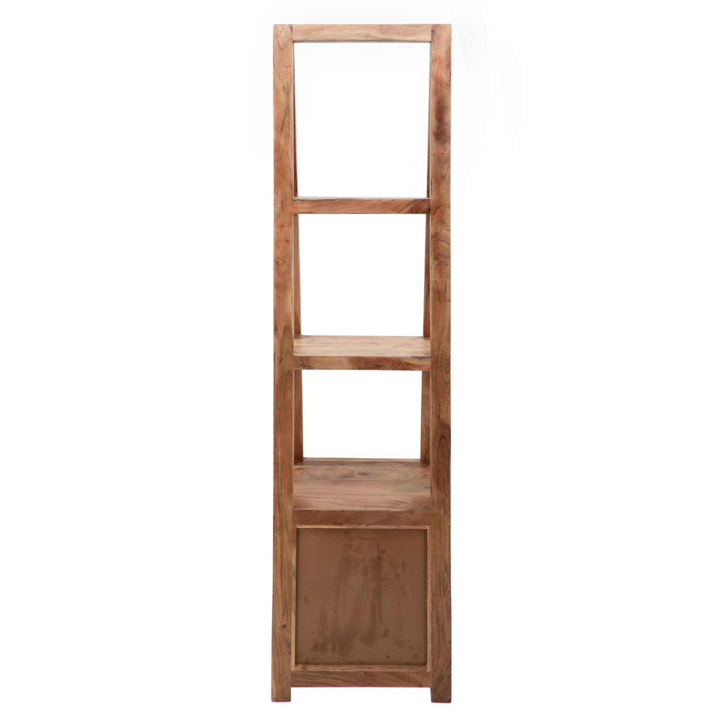 69" Wooden Book Case W/ 2 Drawers, Brown