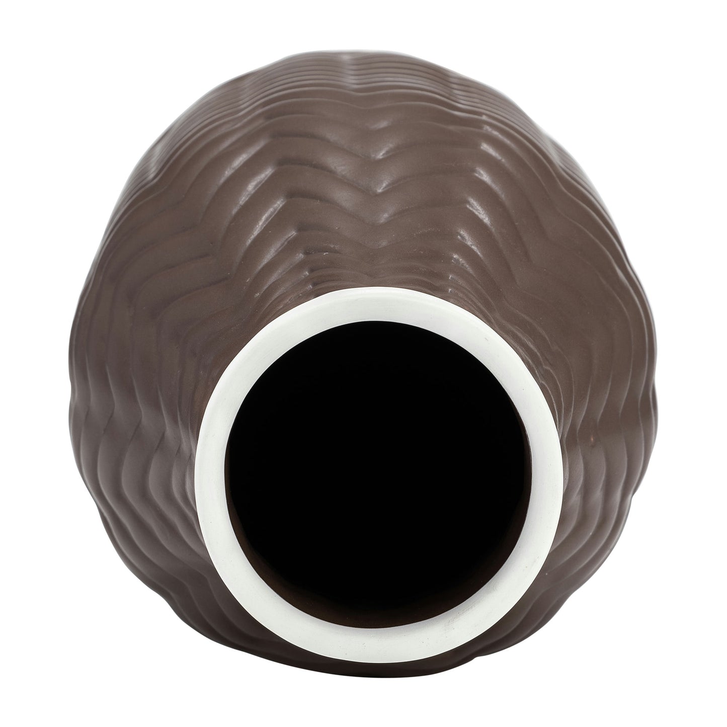 10" Chevron Vase, Java