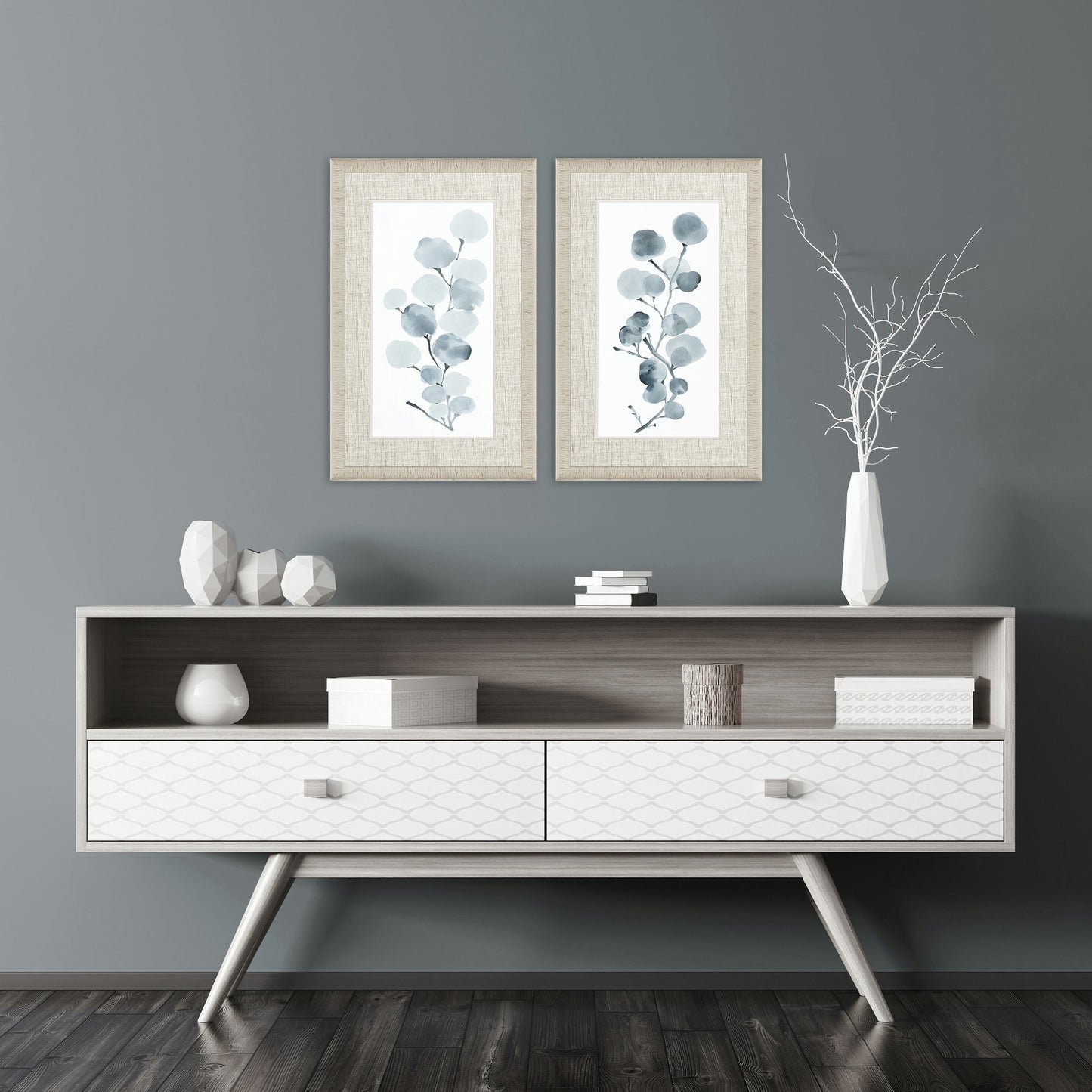 Paragon Gray Botanical S/2