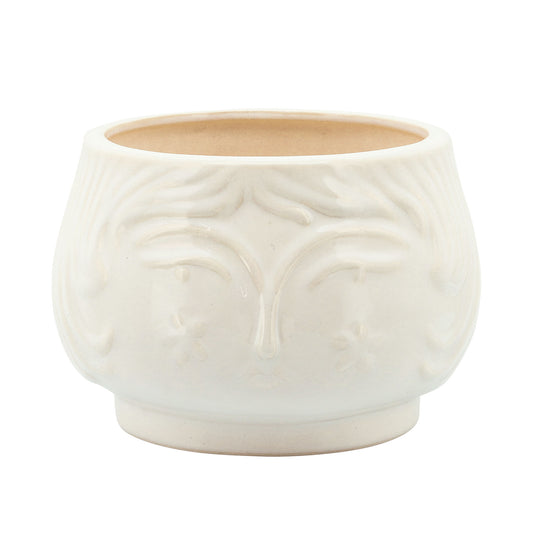 7" Grandma Planter, White