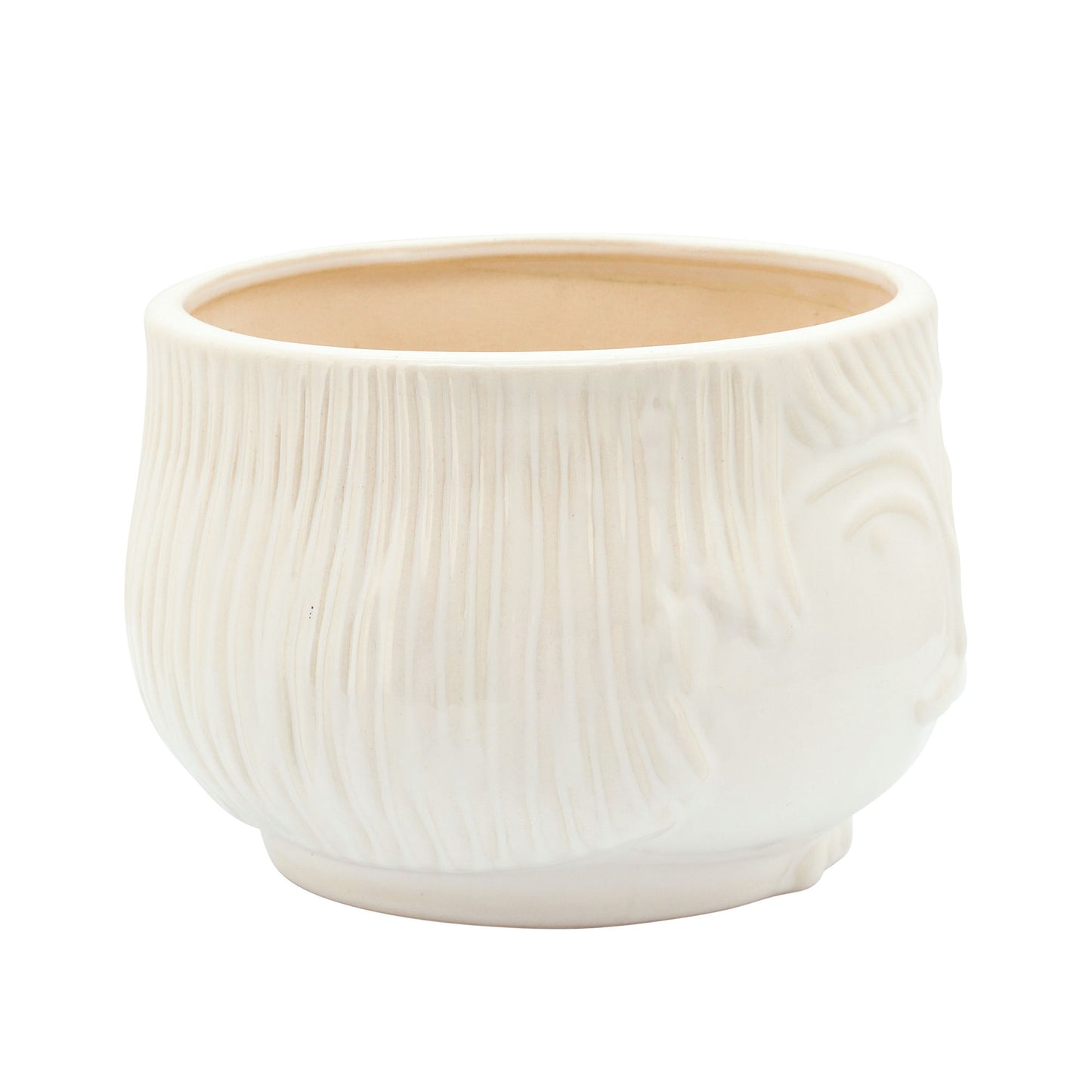 7" Grandpa Planter, White