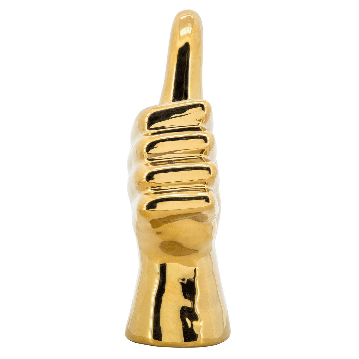 6"h Thumbs Up Table Deco, Gold