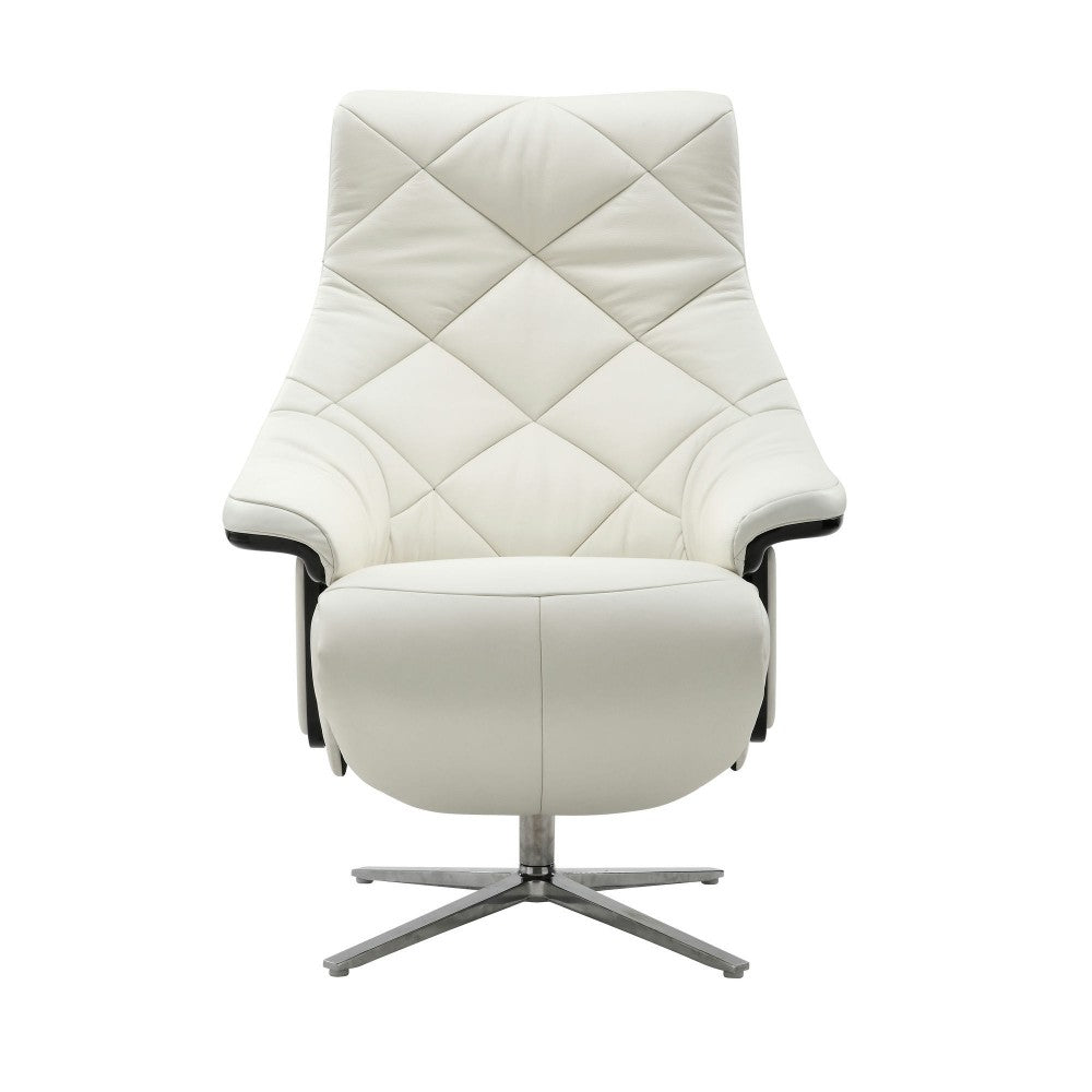 15P-1140 Luna Swivel Pedestal Power Recliner, Capri White