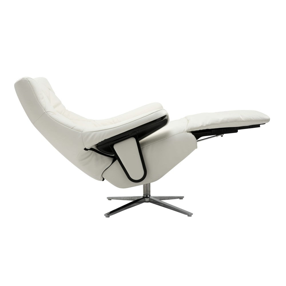 15P-1140 Luna Swivel Pedestal Power Recliner, Capri White