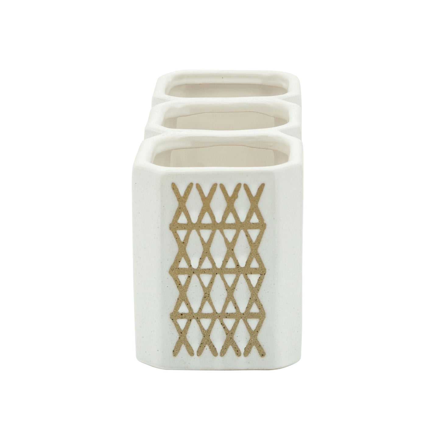 3-cup X-pen Holder, Beige