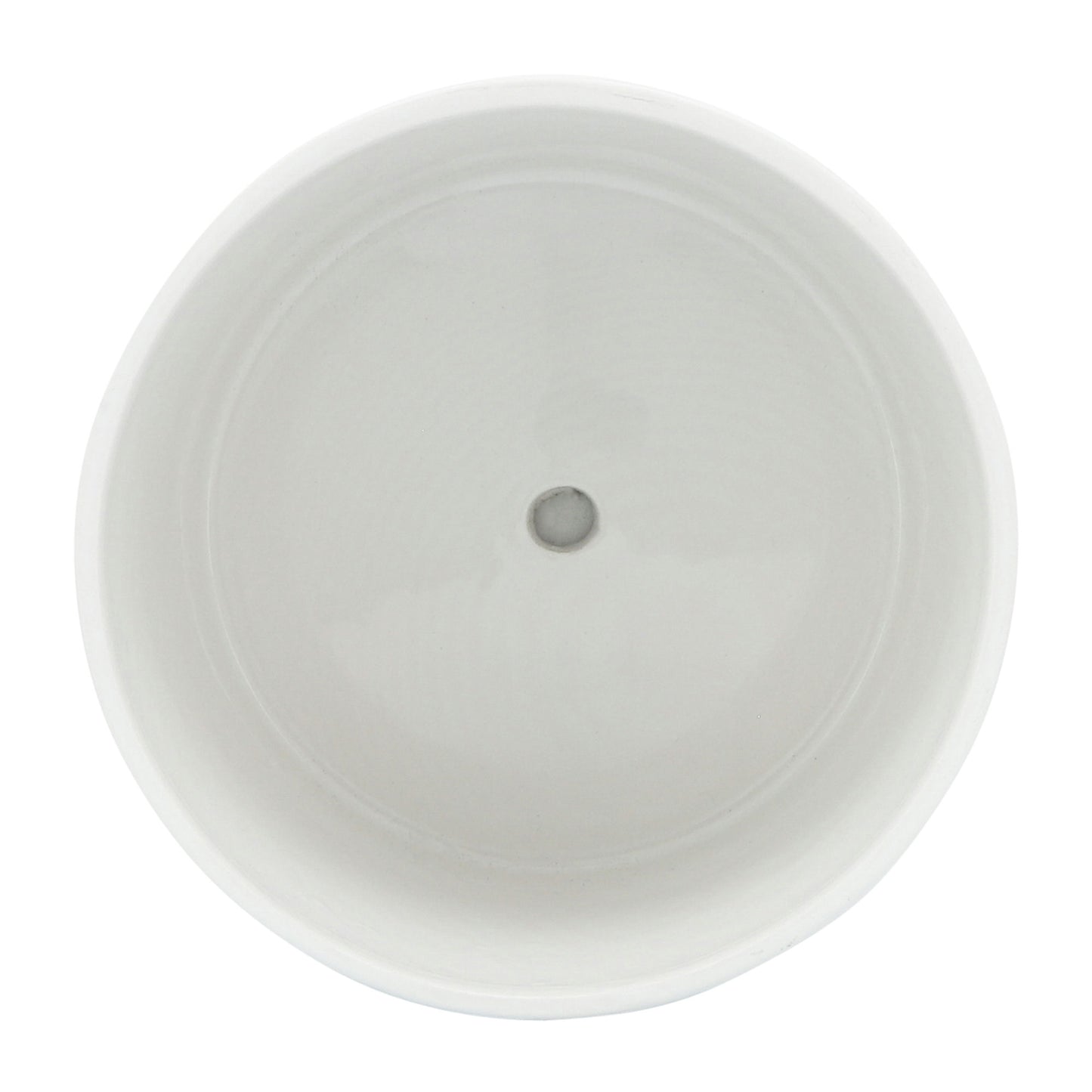 S/2 10/12" Scaly Planter W/ Saucer, White