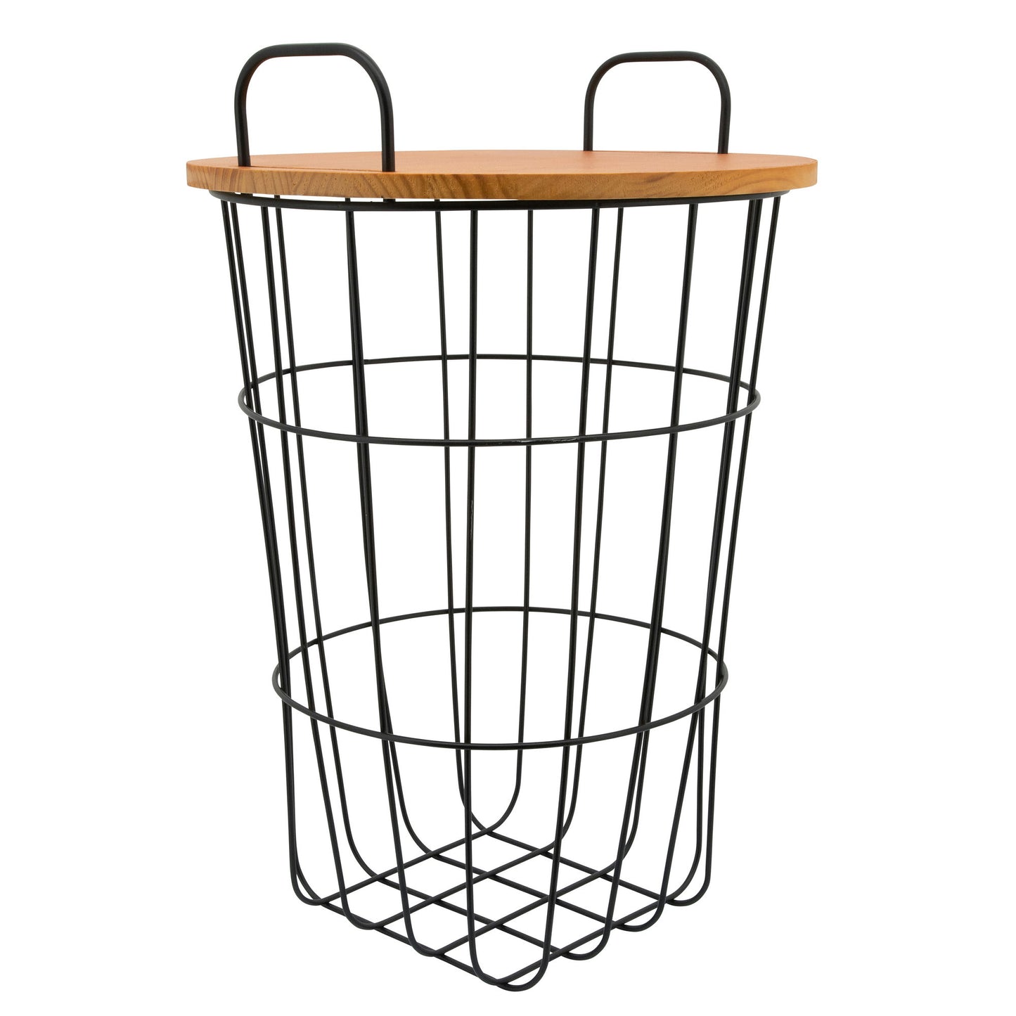 Metal 22"h Storage Basket, Brown