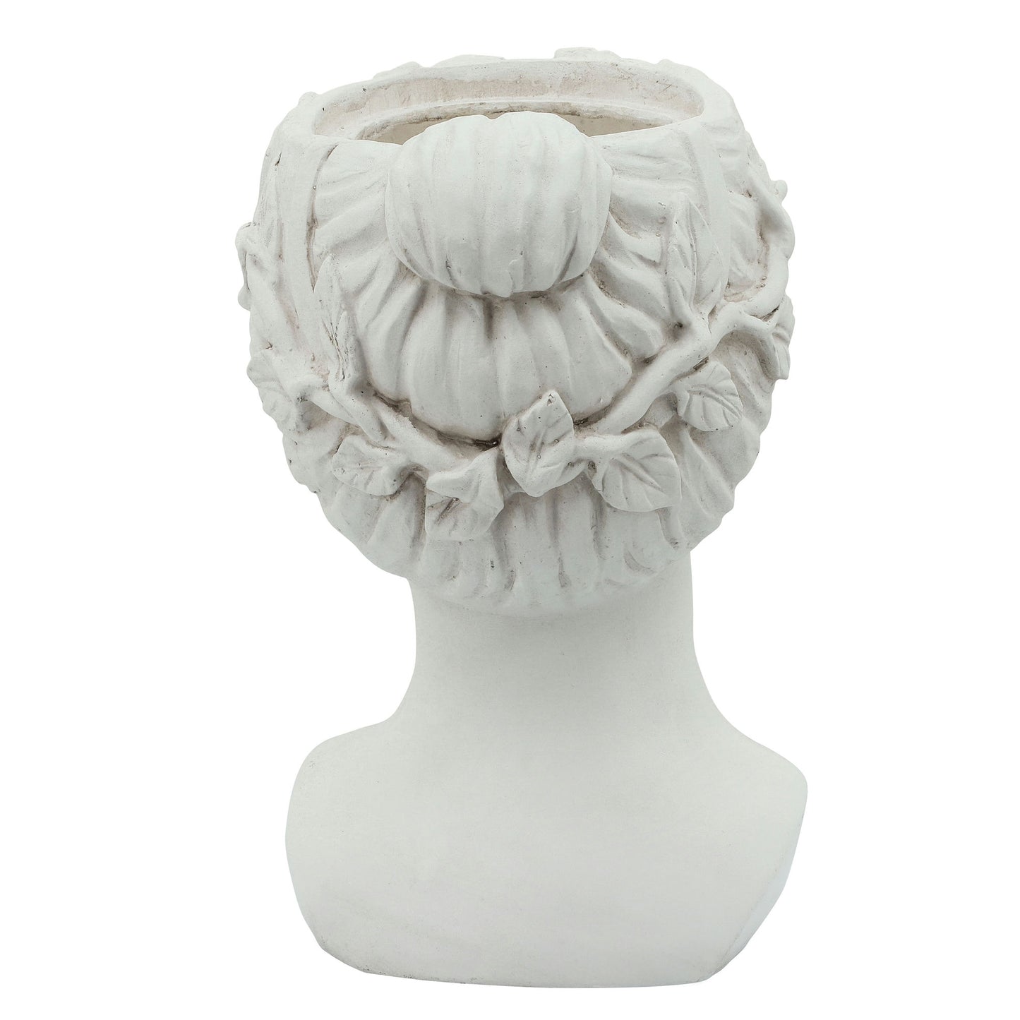 Resin, 9" Lady Head Planter, White