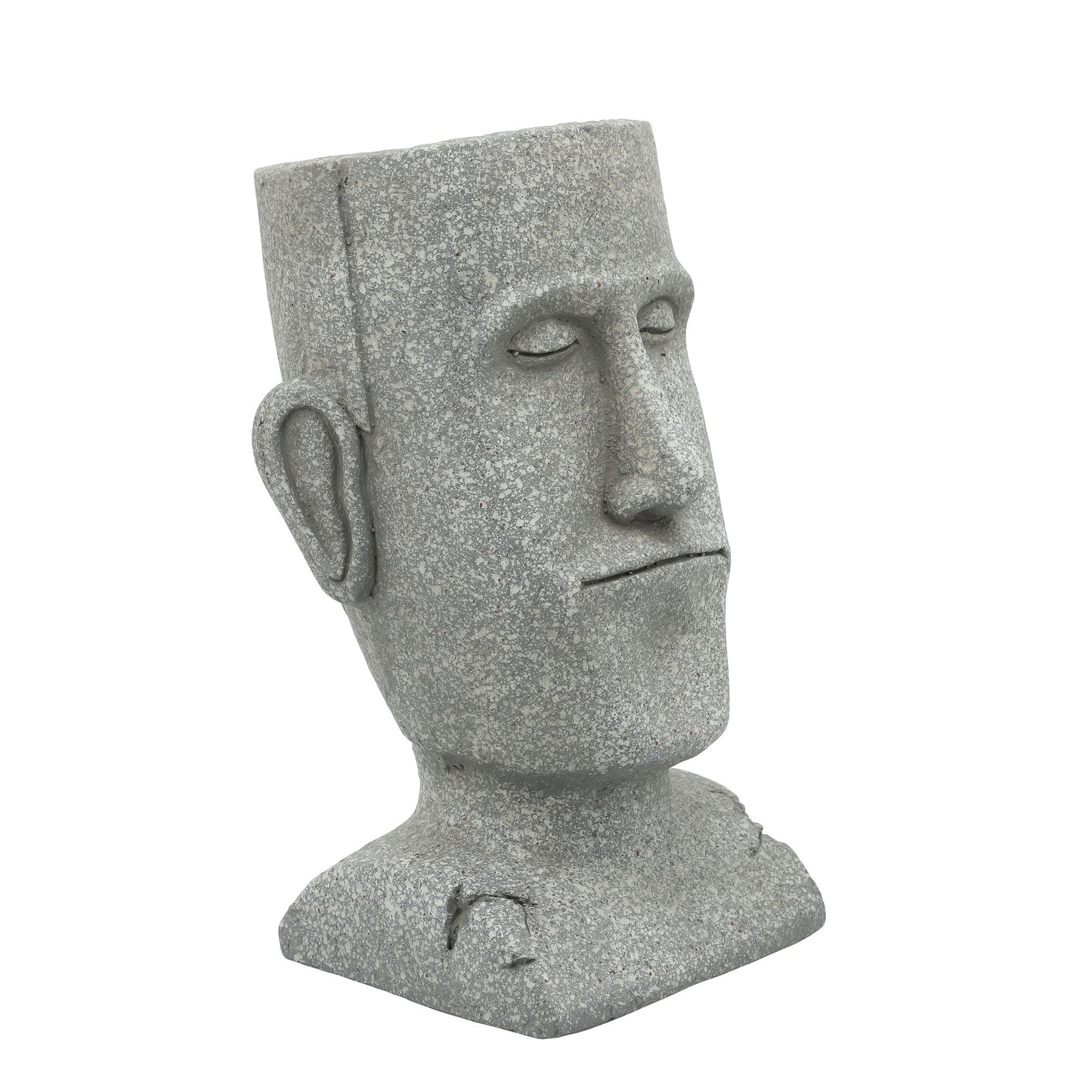 Resin, 10" Head Planter, Gray