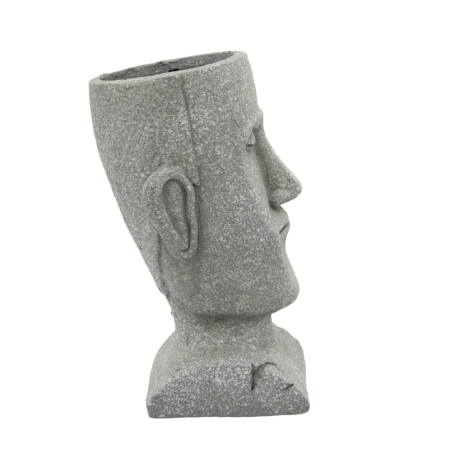 Resin, 10" Head Planter, Gray