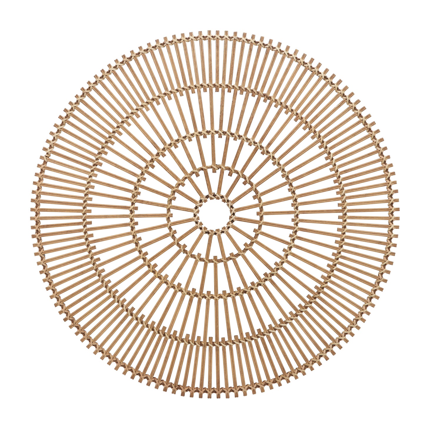 Wicker, 36", Round Wall Accent, Natural