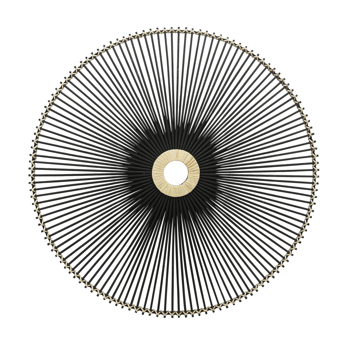 Wicker, 36", Wall Accent, Black