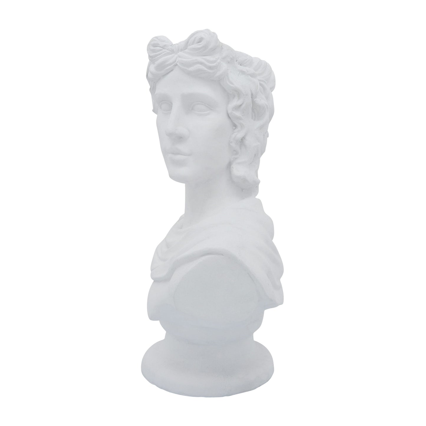 Resin, 20"h David Bust, White