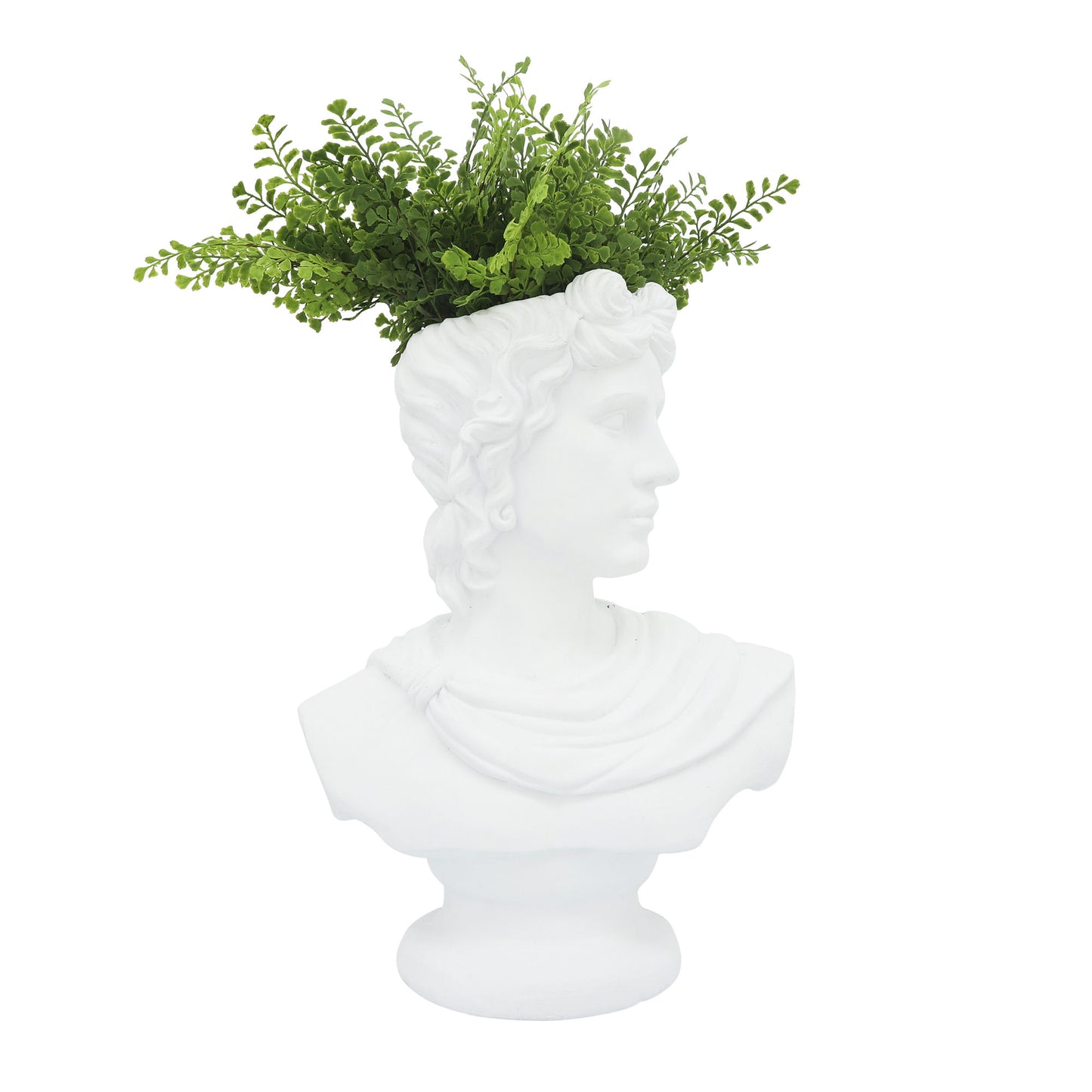 Resin, 20"h David Bust, White