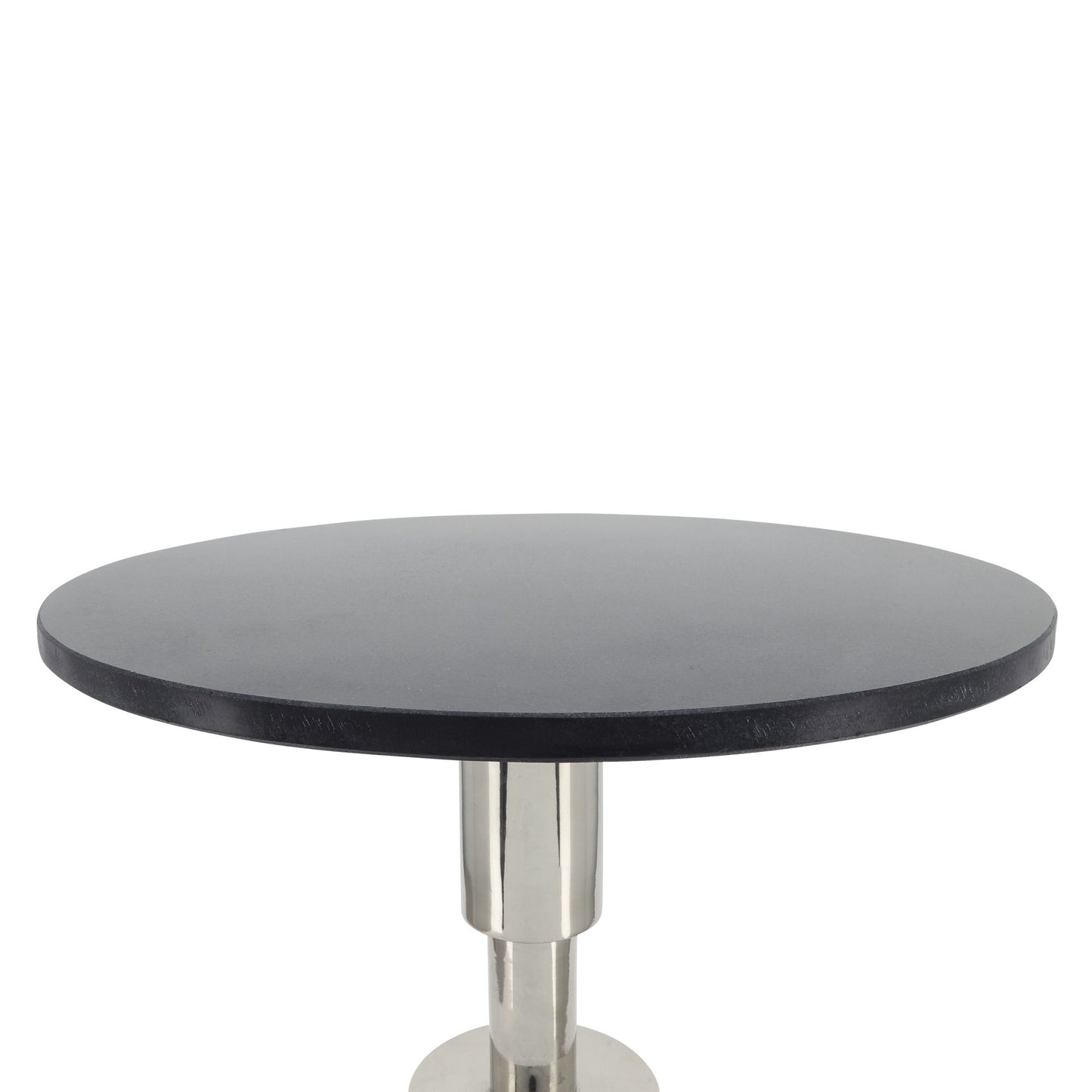 Marble, 24"h, Side Table, Silver
