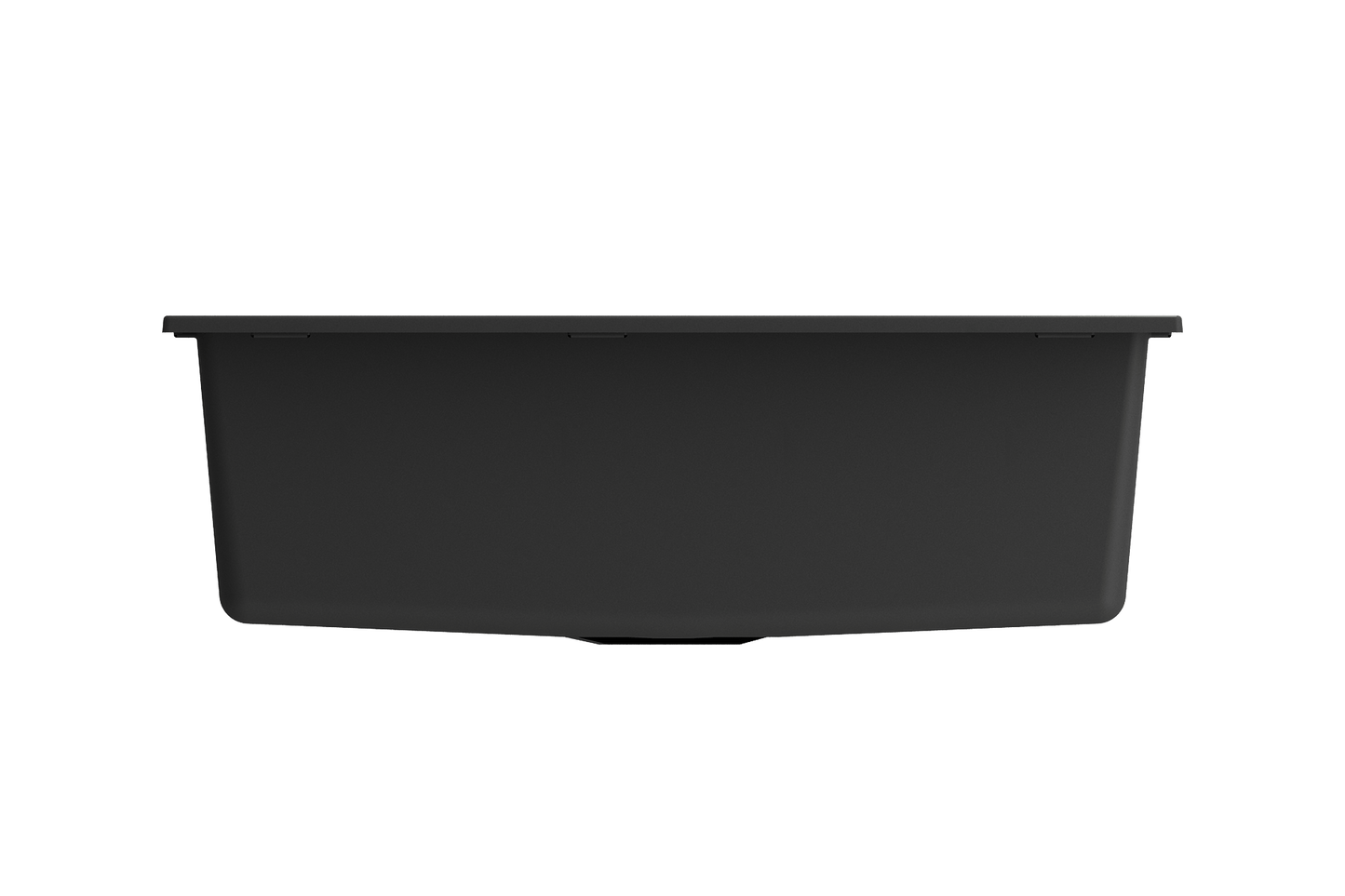 Campino Uno Dual-Mount 27" Single Bowl Granite Kitchen Sink in Matte Black