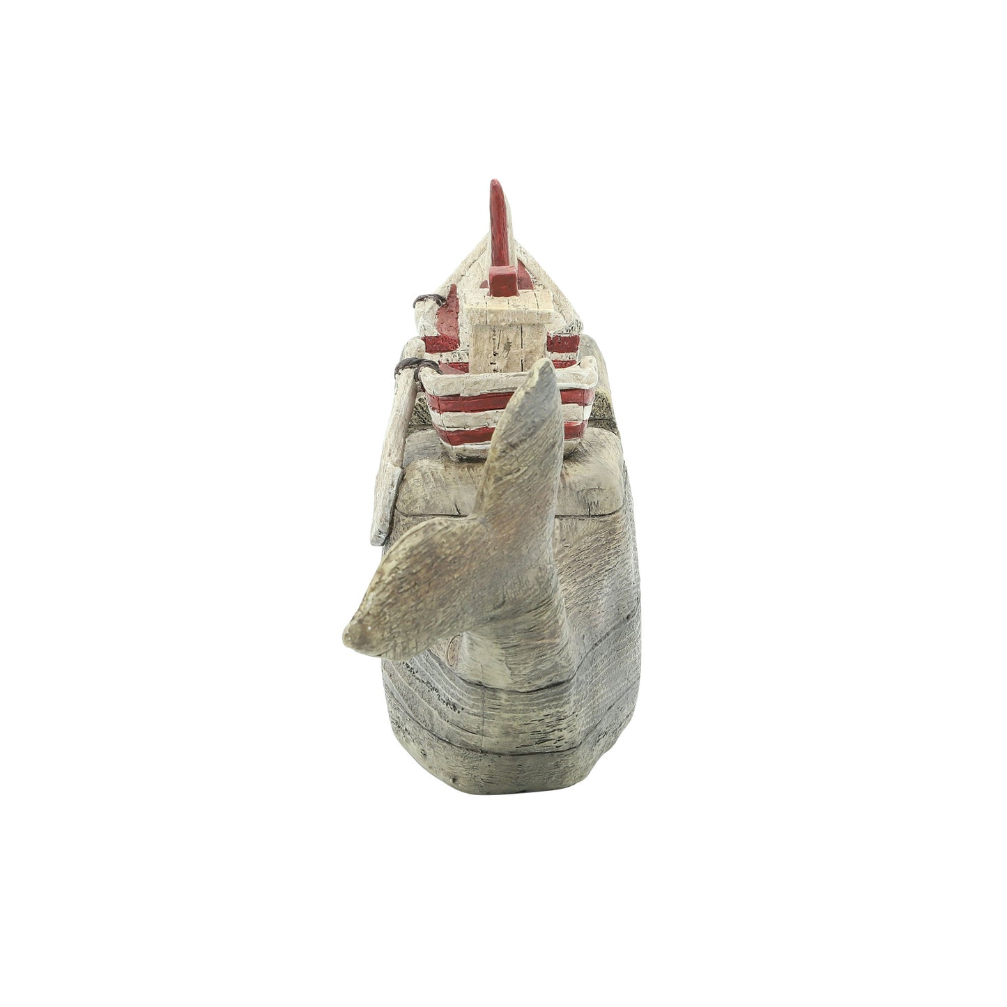 Resin, S/2 7"h Whale Bookends, Natural