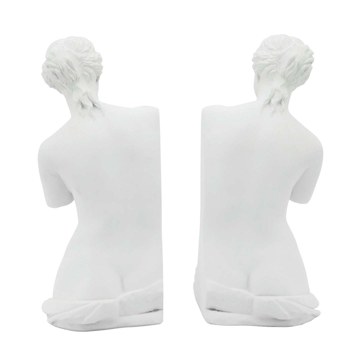 Resin, S/2 11"h Greek Godess, White