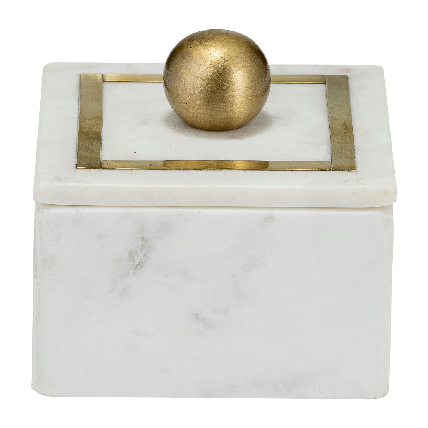Marble, 5x5 Box - Knob, White