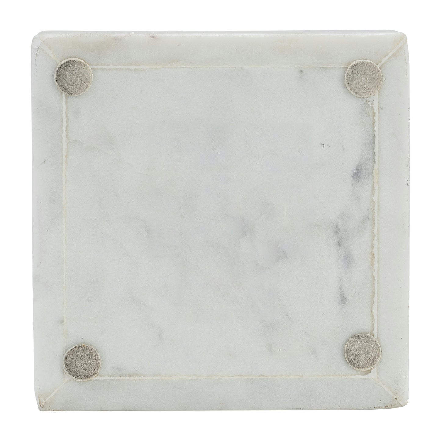 Marble, 5x5 Box - Knob, White