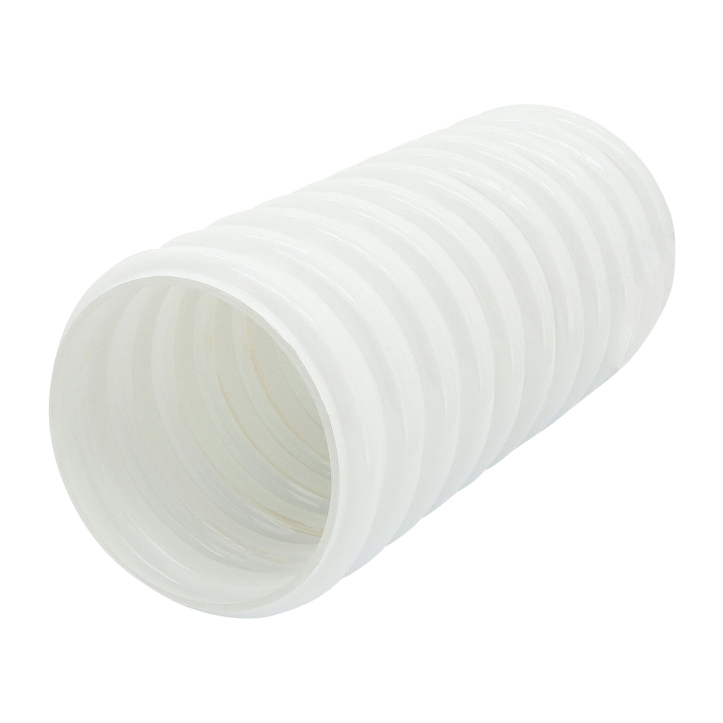 Glass, 14"h, Scallop Vase, White