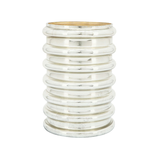 Glass, 9"h, Scallop Vase, Champagne